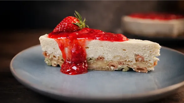 Ciasto makaronowe z truskawkami 